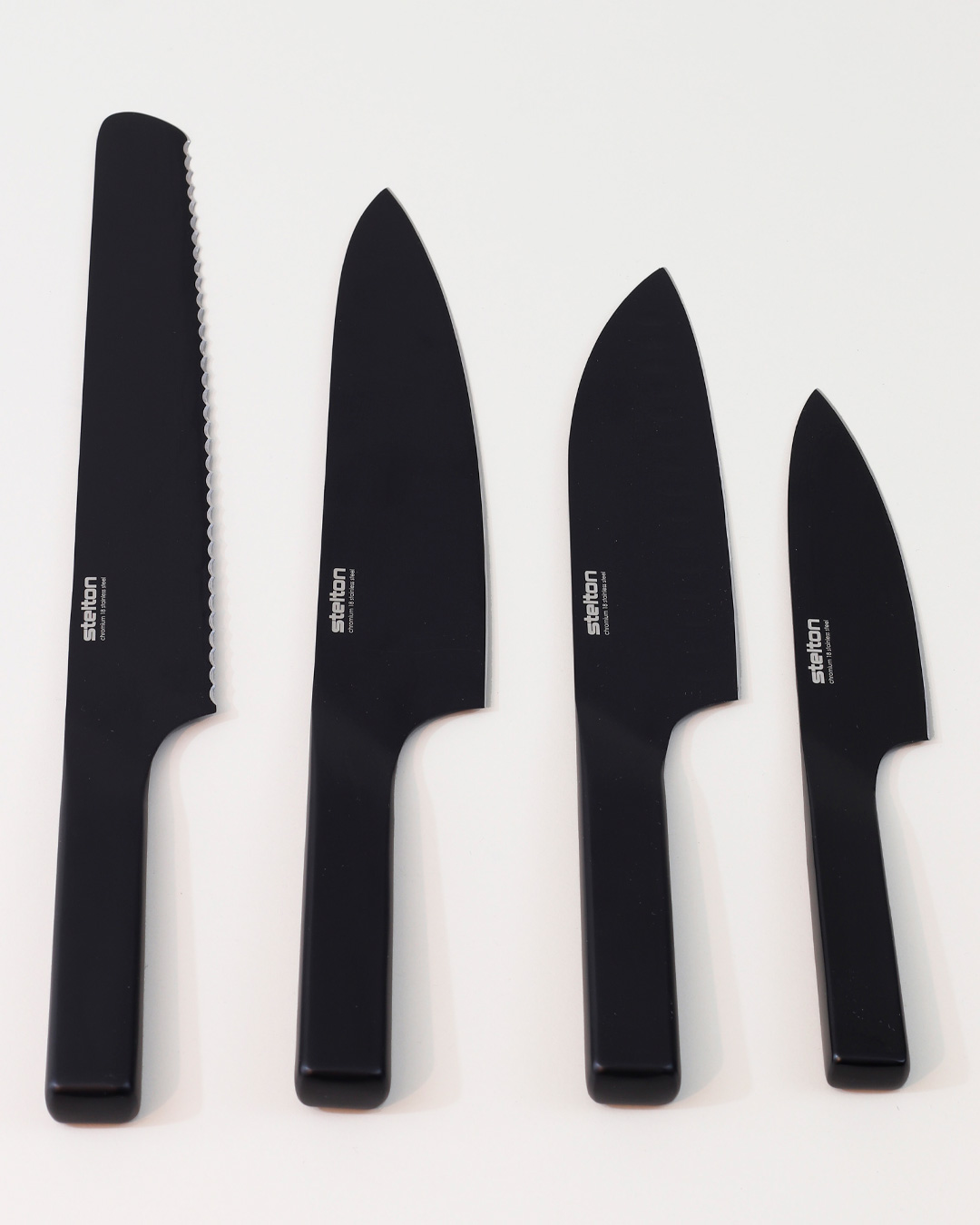 Stilrent knivsæt med høj skarphed - 4 stk