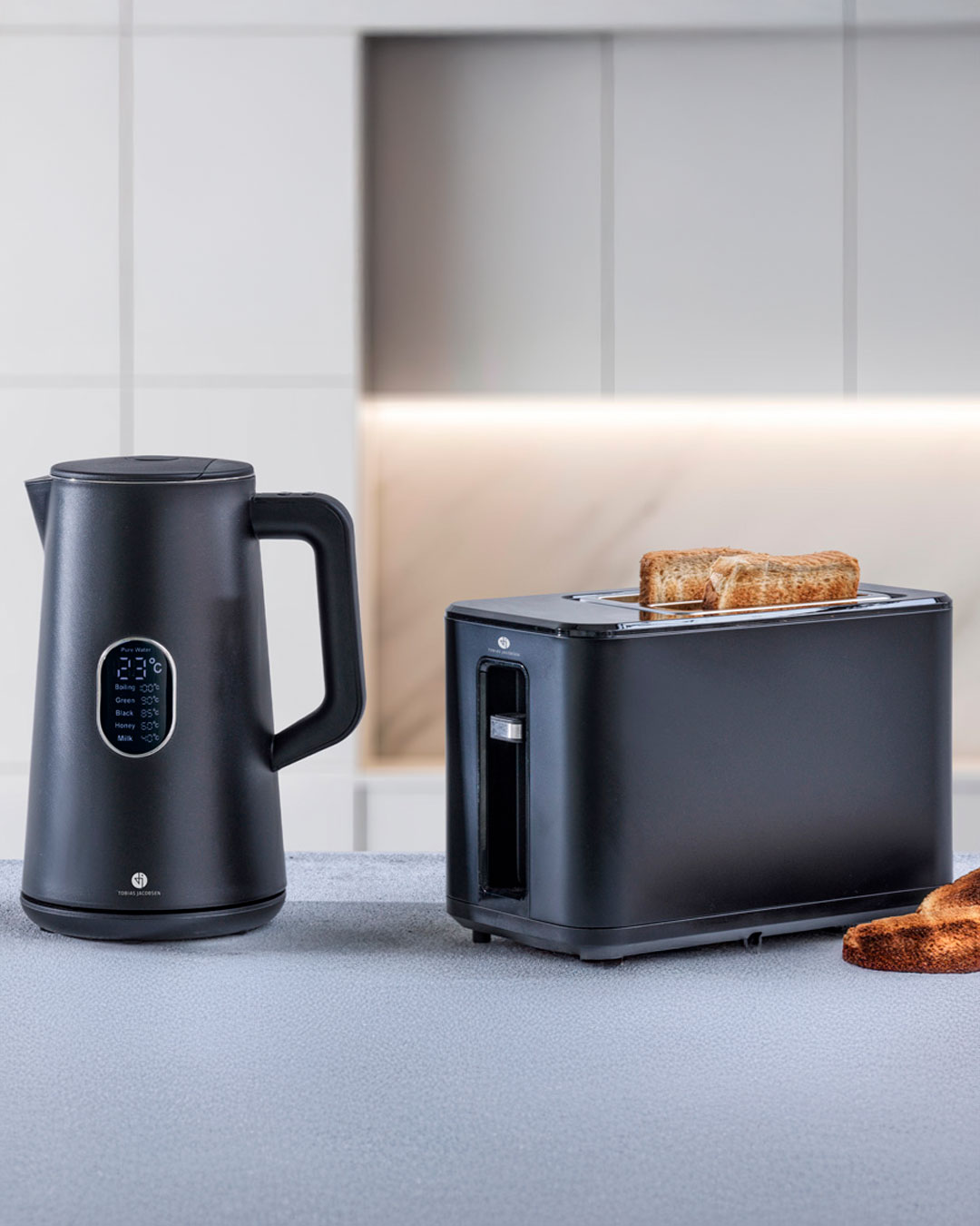 Toaster og elkedel i dansk design