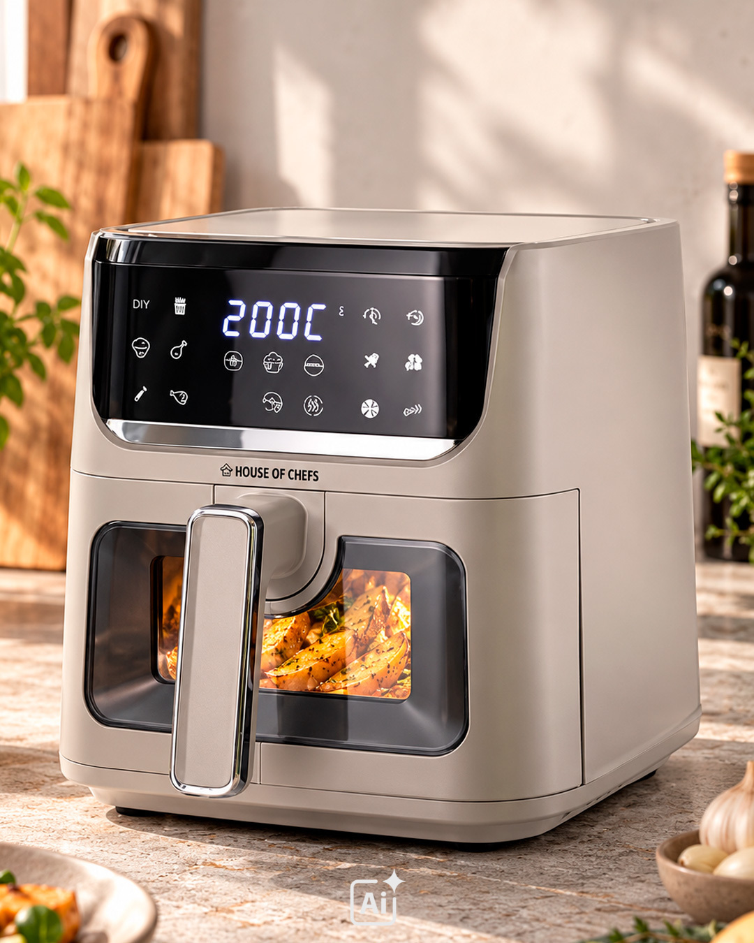Kompakt och rymlig airfryer - 4 L