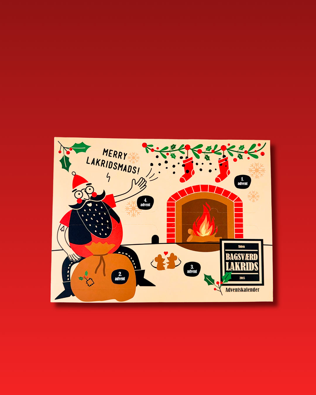 Adventskalender med luksus lakrids - 640 g