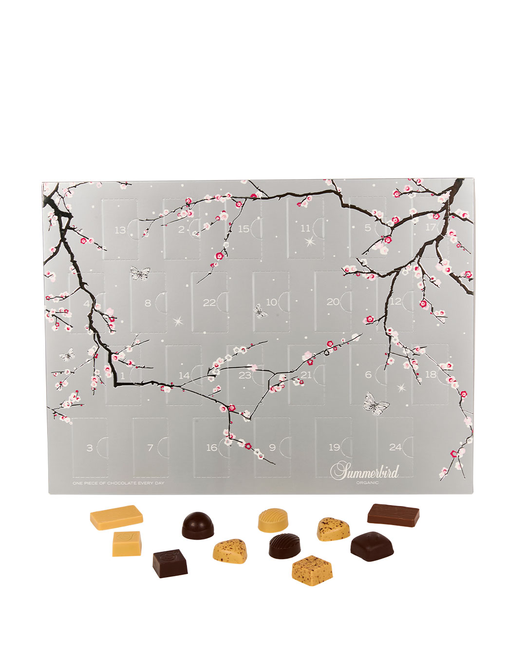 Økologisk julekalender med chokolade - 254 g