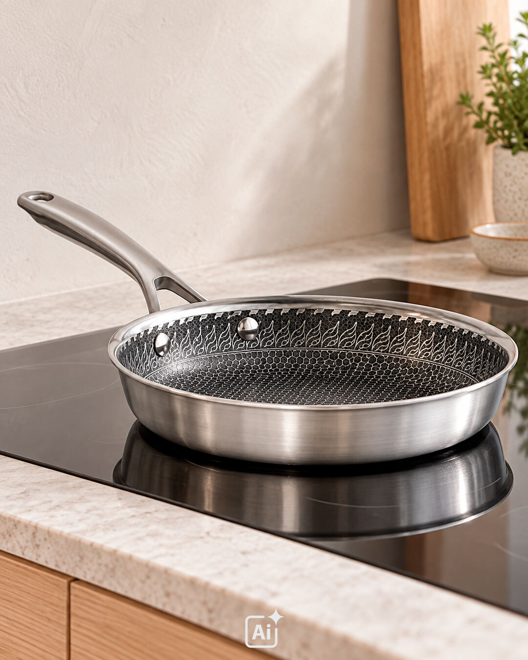 Slitstark Hexagon stekpanna - 28 cm