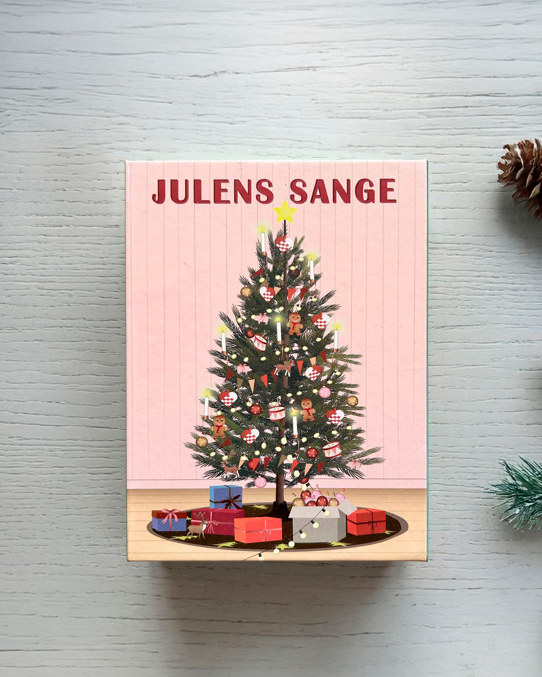 Julesanghæfter med hyggelige illustrationer