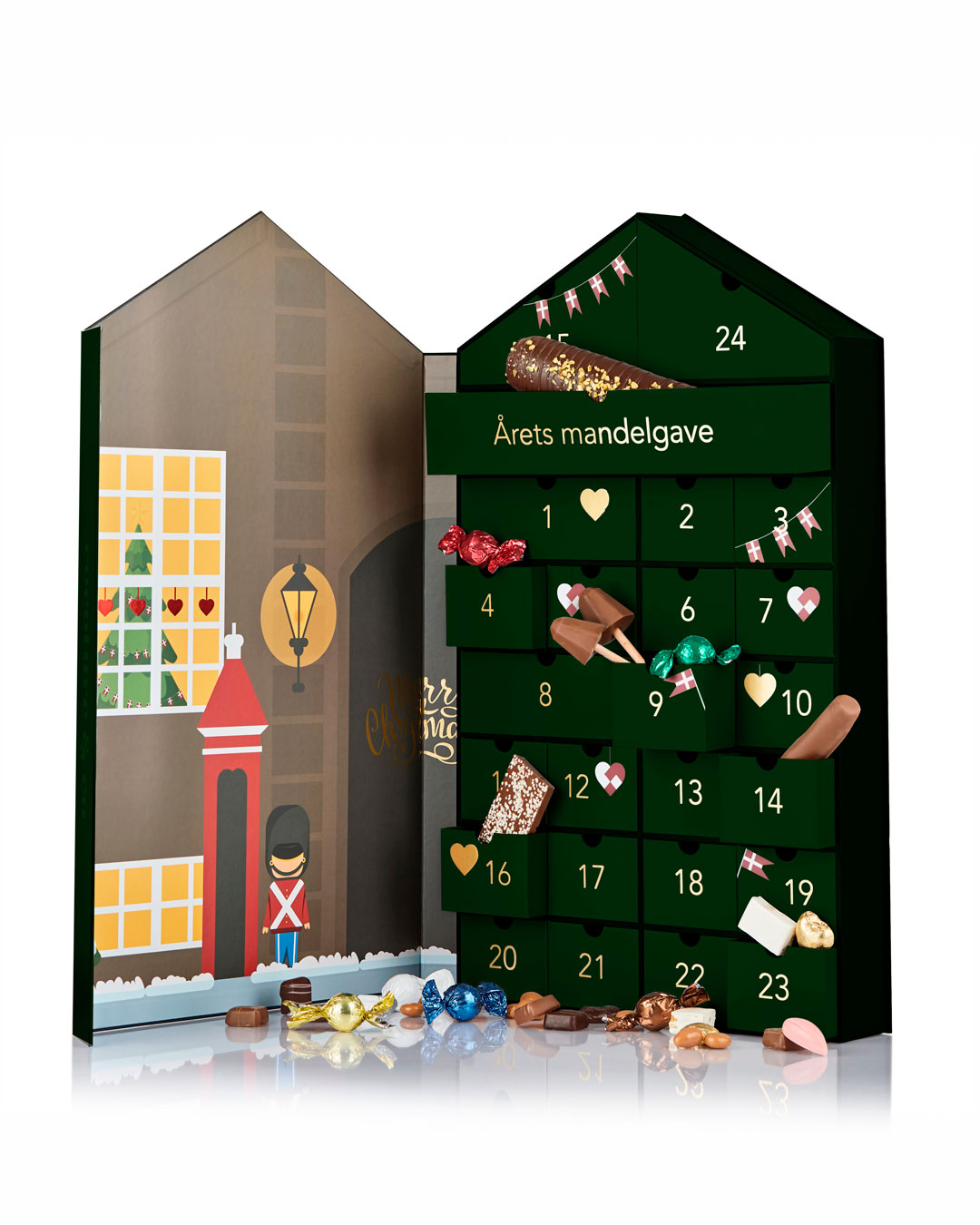 Luksuskalender med chokolade specialiteter - 1265 g