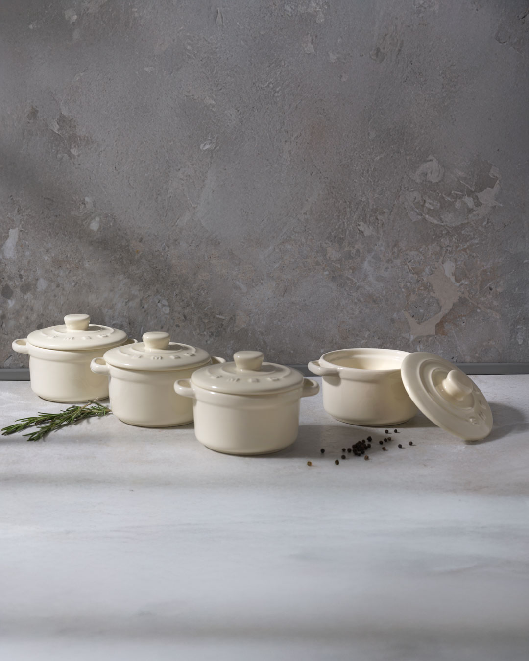 Elegante minicocotter til portionsservering - 4 stk