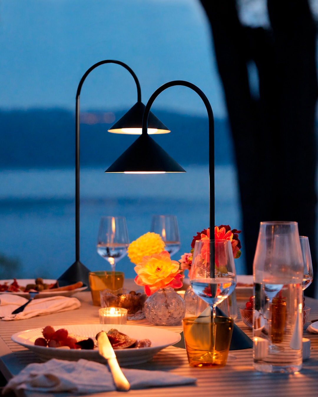 Prisvindende bordlamper i moderne design - 2 stk