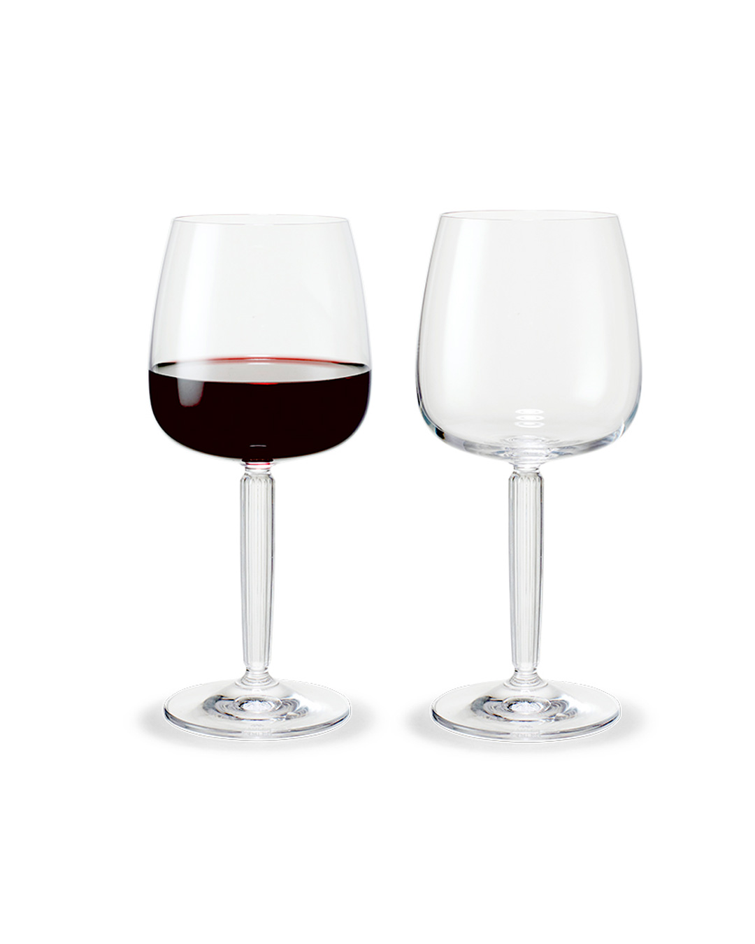 Elegante rødvinsglas i moderne form - 2 stk