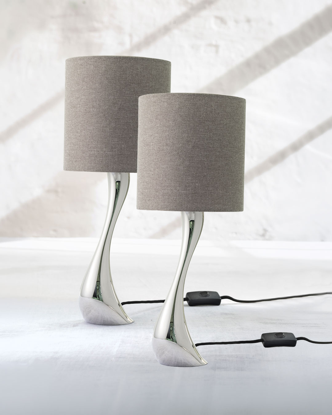 Elegant Cobra bordlampe - 2 stk