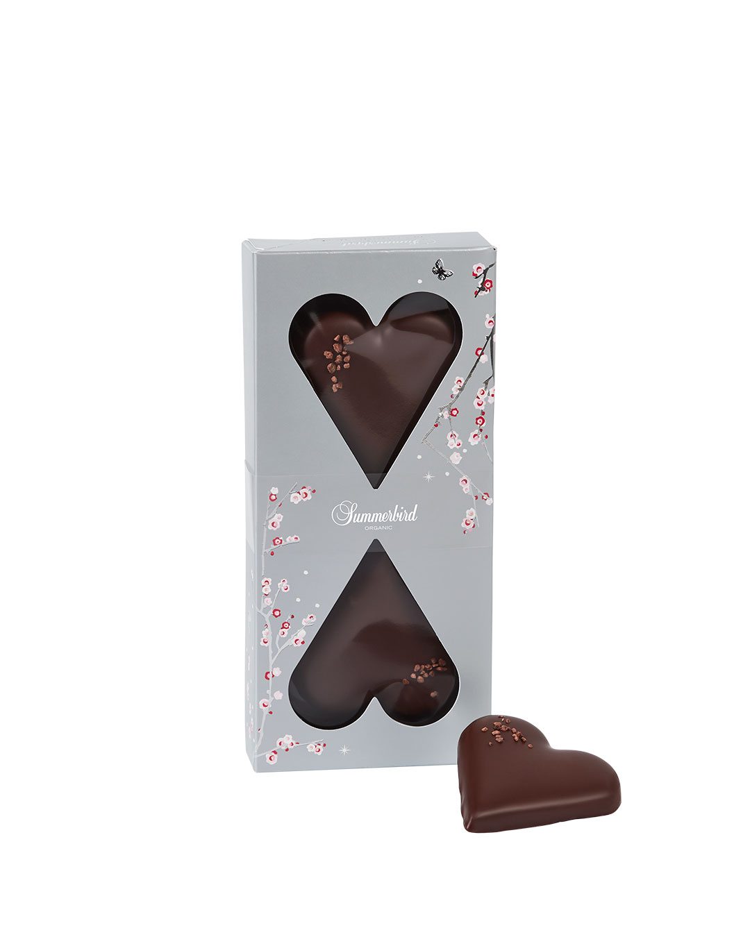 Gaveæske med vinter-marcipanhjerter - 50 g