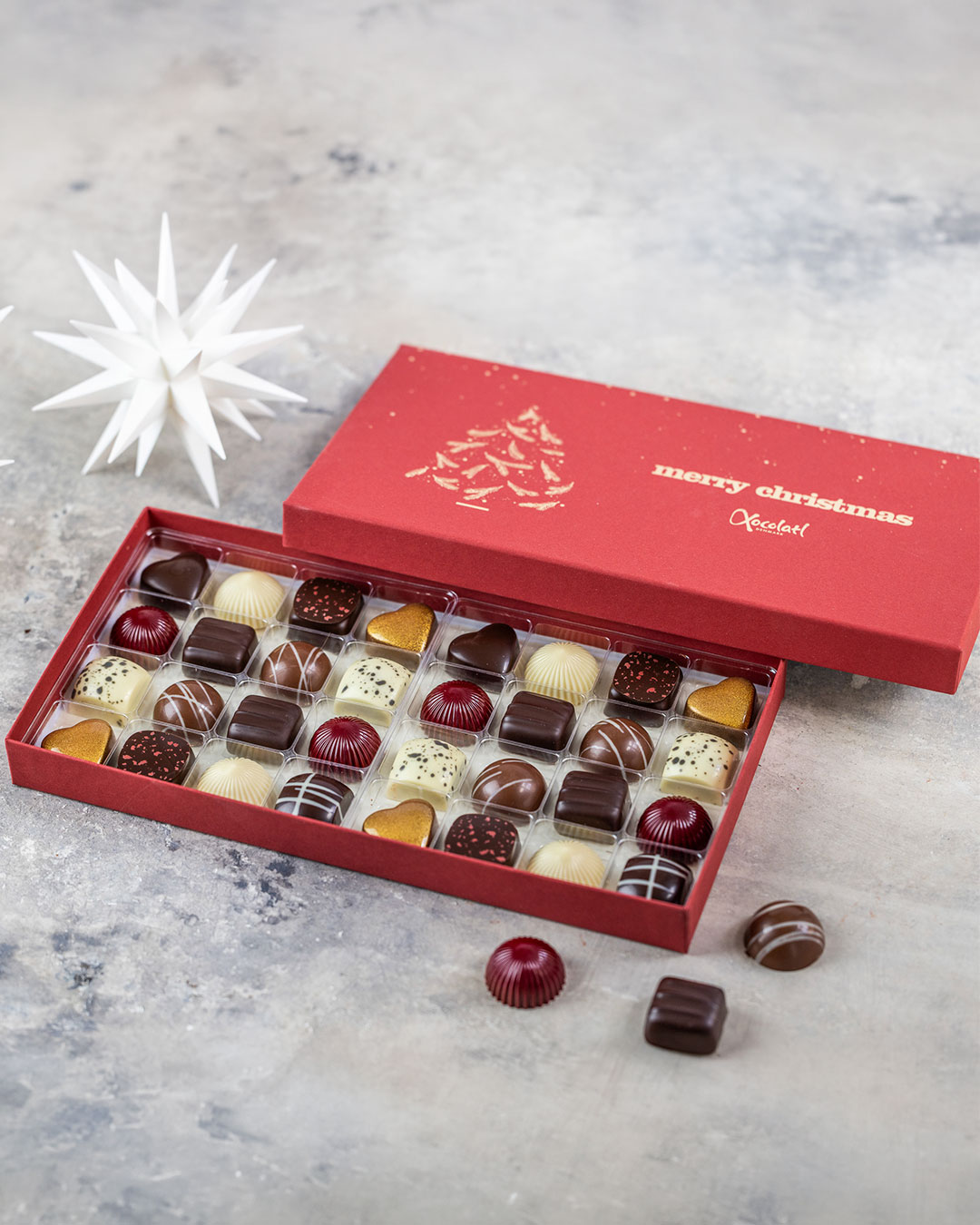Chokoladeæske Med Fyldte Fristelser - 280 g