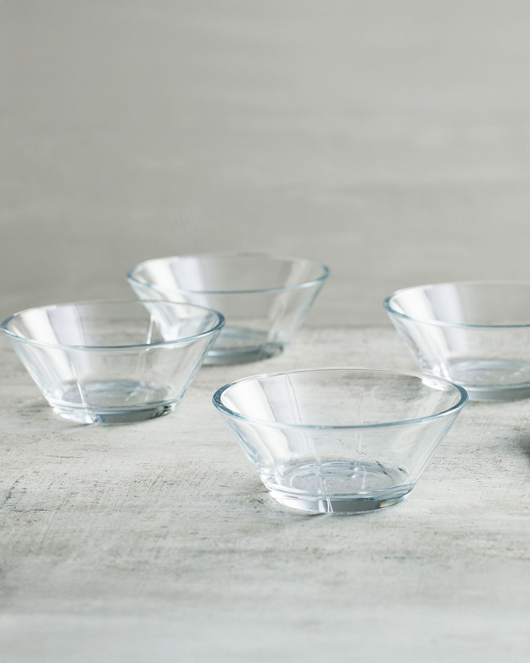 Elegante glasskåle til servering - 4 stk