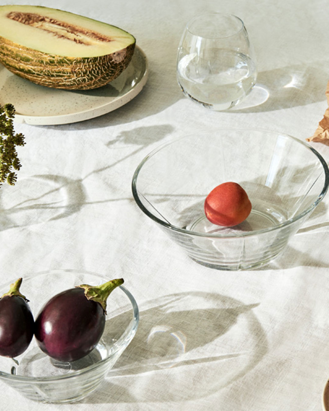 Elegante glasskåle til servering - 4 stk