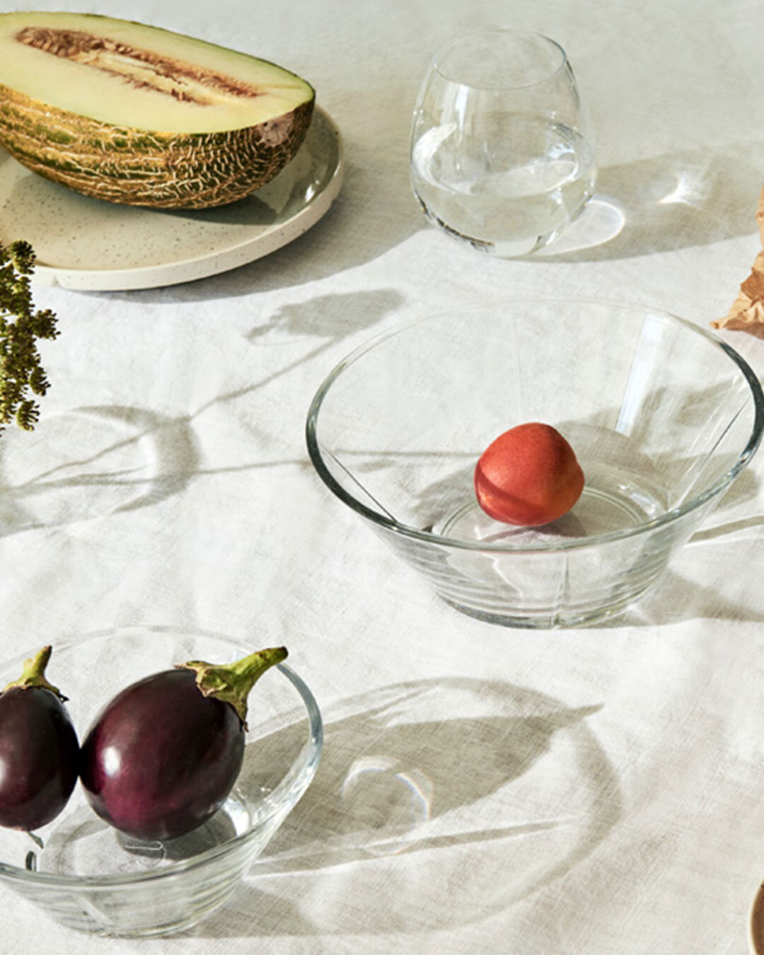 Elegante glasskåle til servering - 4 stk