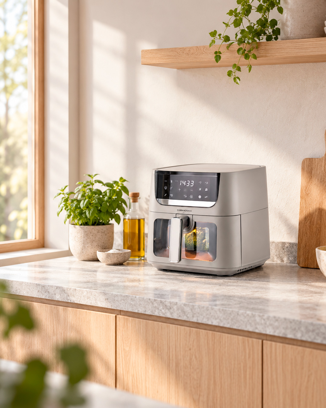 Stor airfryer med maximal kapacitet - 6 L