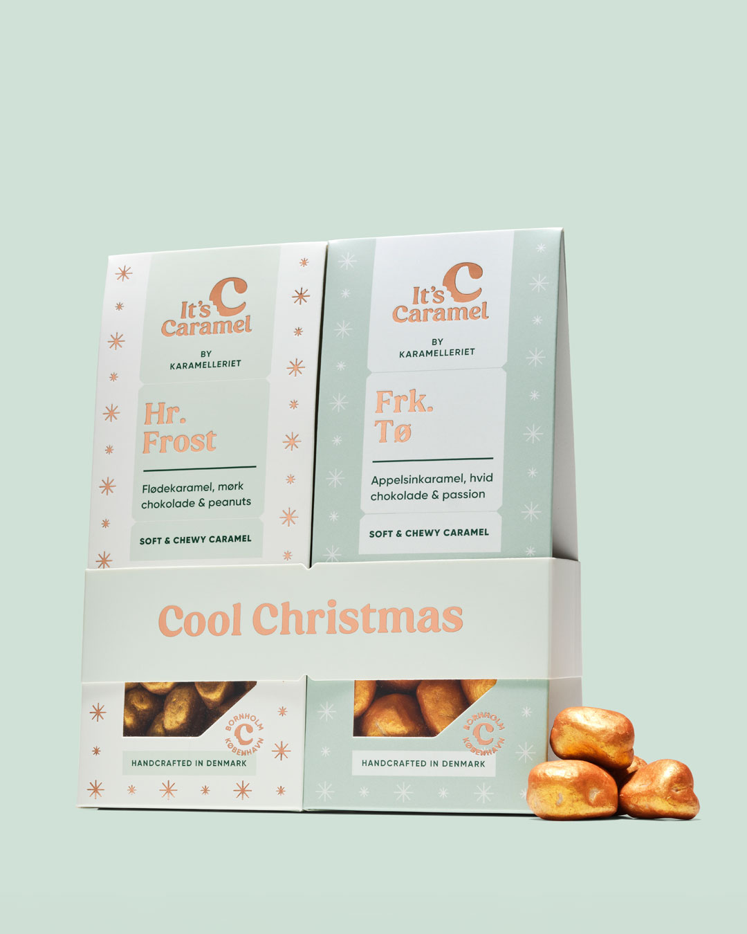 Smagfuldt karamelpar med belgisk chokolade - 200 g
