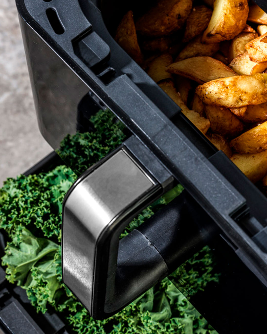 Effektiv airfryer med dobbelt kapacitet -11 L