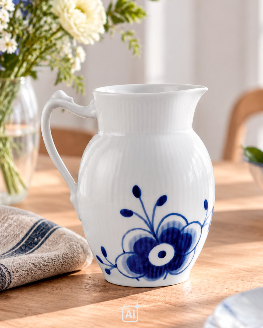 Elegant mjölkkanna i klassisk design