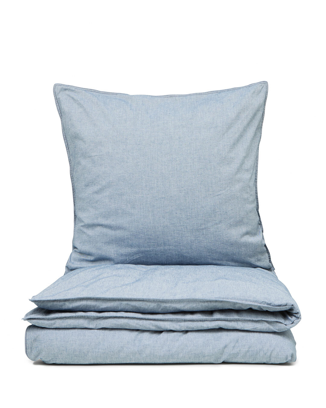 Elegant bomuldssengetøj i chambray-vævning