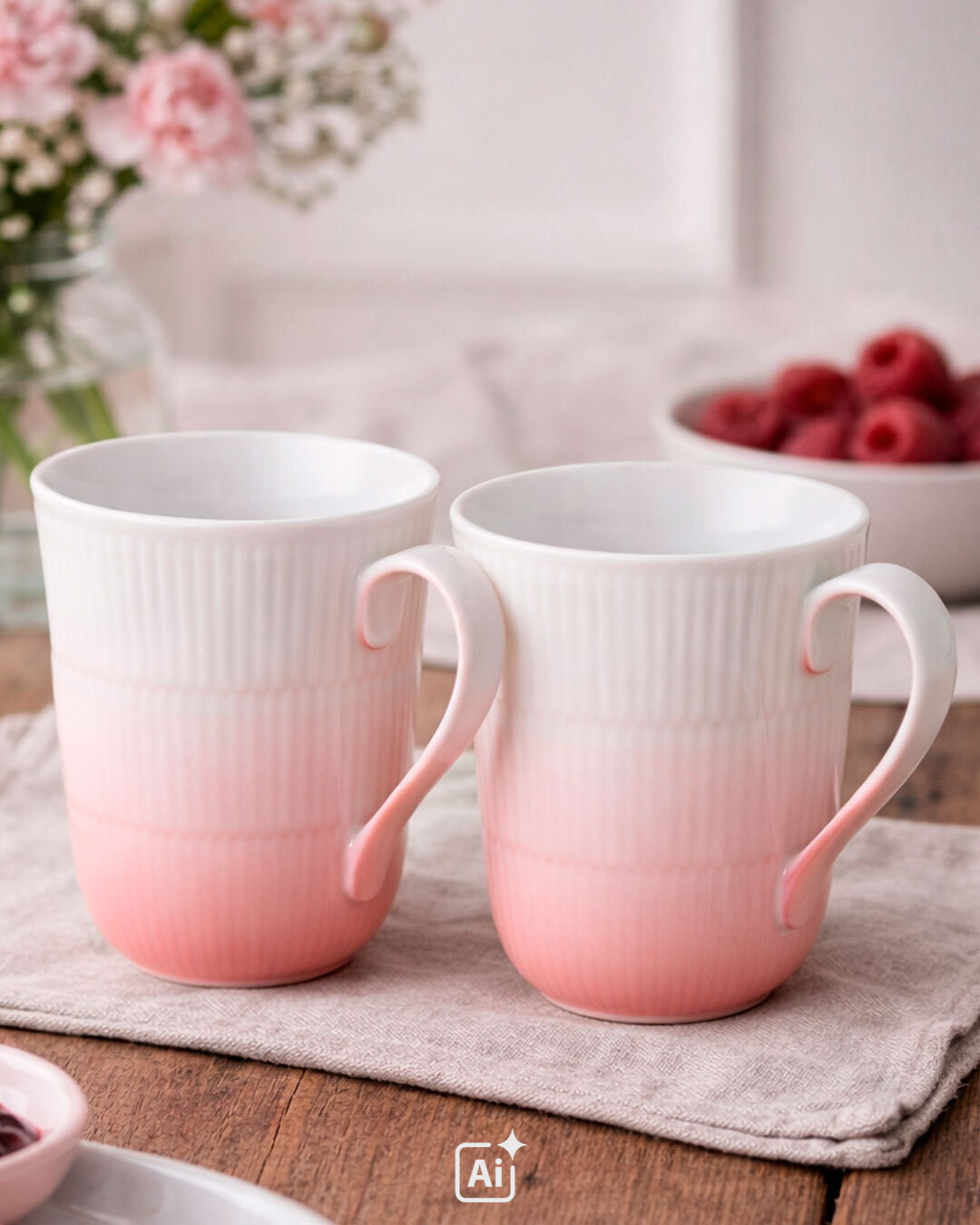 Smukke Iris krus med elegant farvegradient - 2 stk