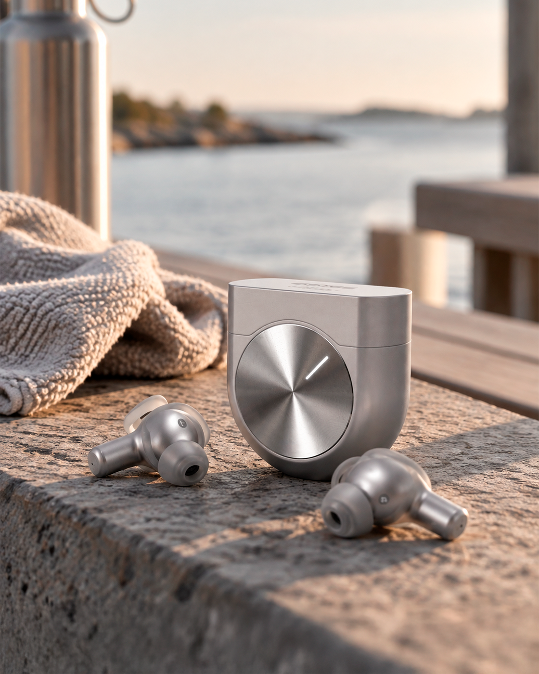 Trådløse earbuds med avanceret støjreduktion