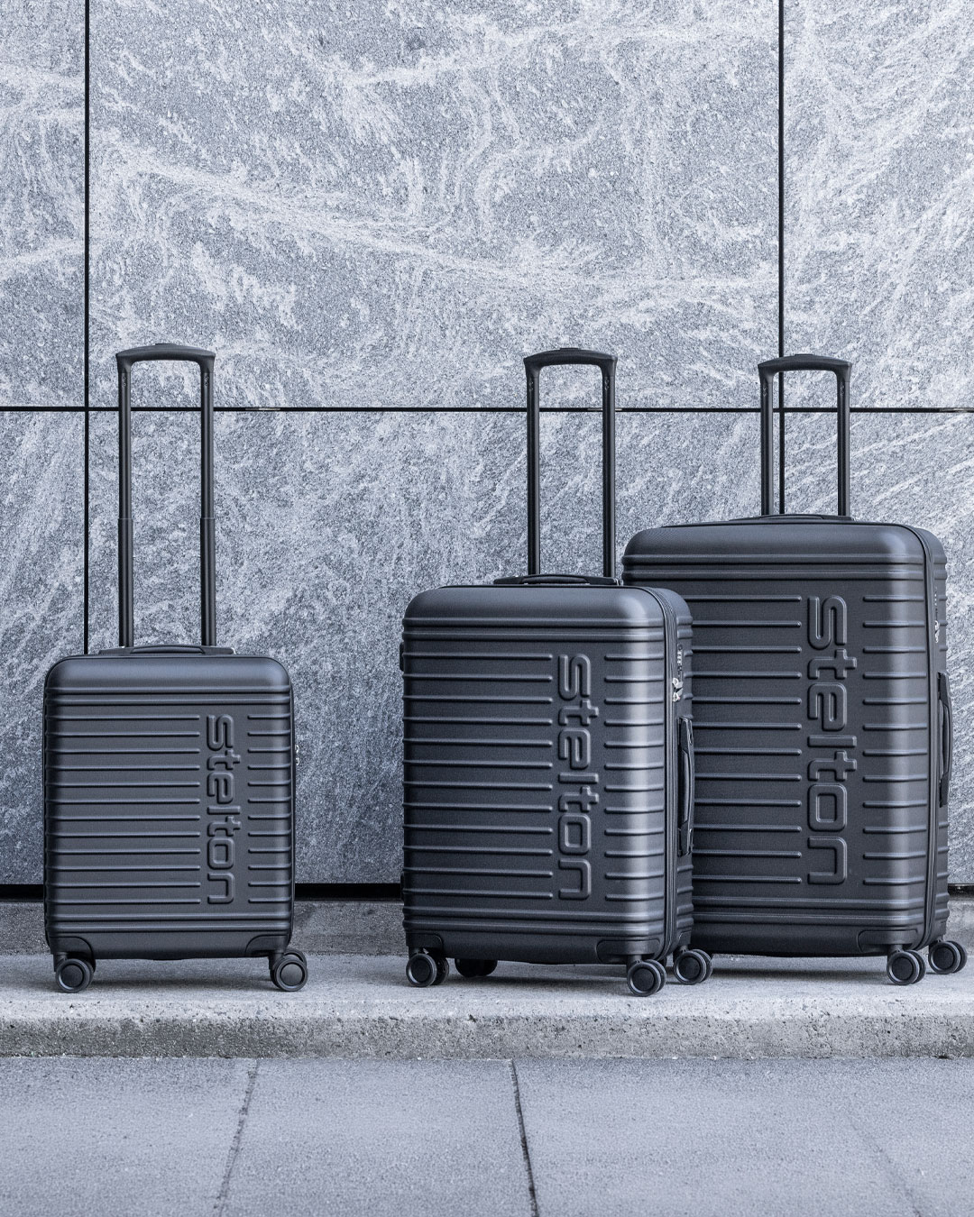Eksklusivt kuffertsæt med TSA lås