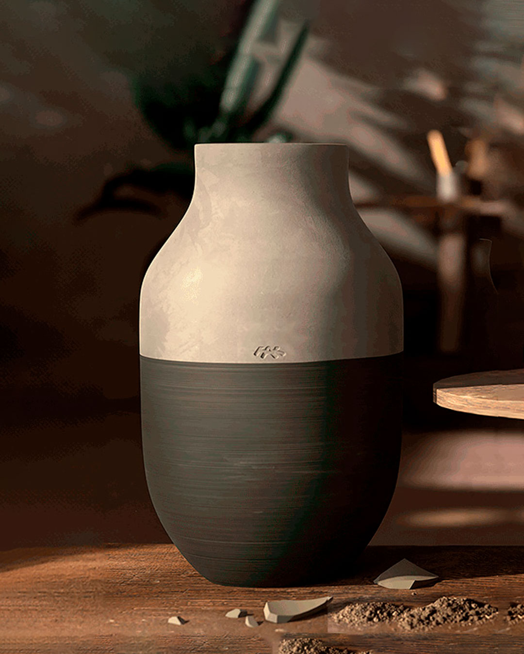 Ikonisk vase i cirkulært design