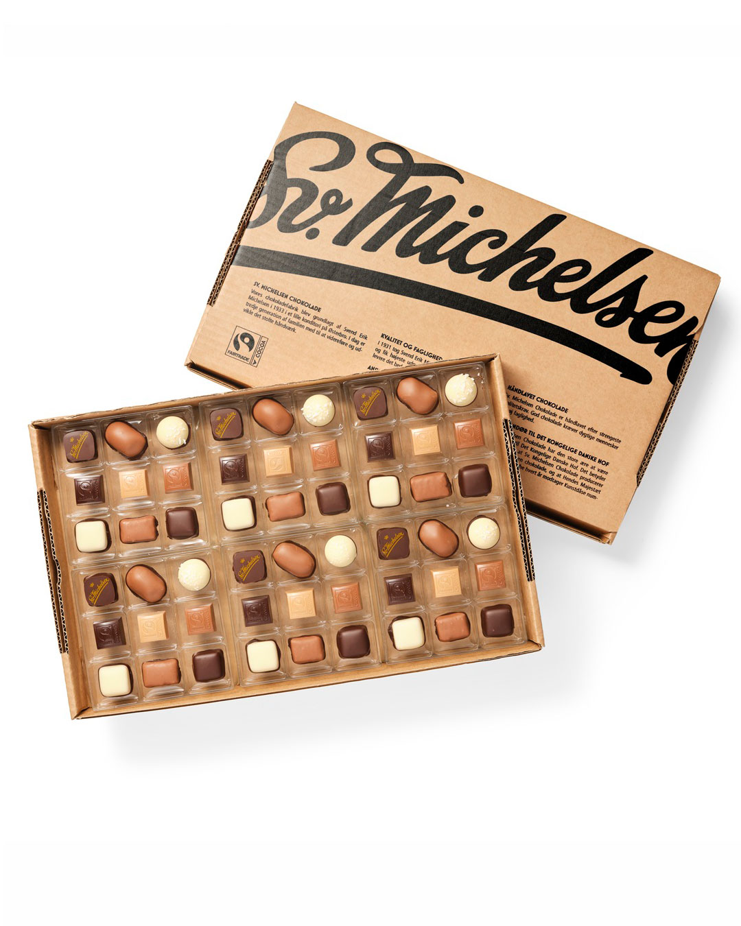 Klassisk chokoladeæske med fyldt chokolade - 540 g