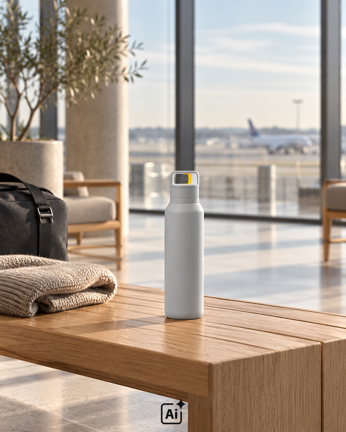Termoflaske med smart lukkefunktion