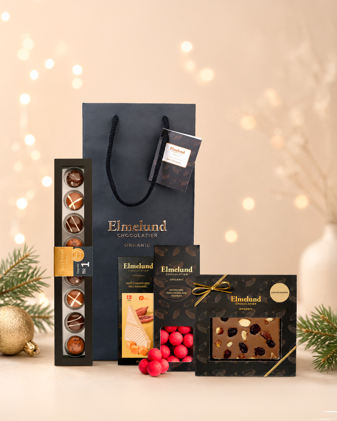 Økologisk julepose med chokoladefavoritter