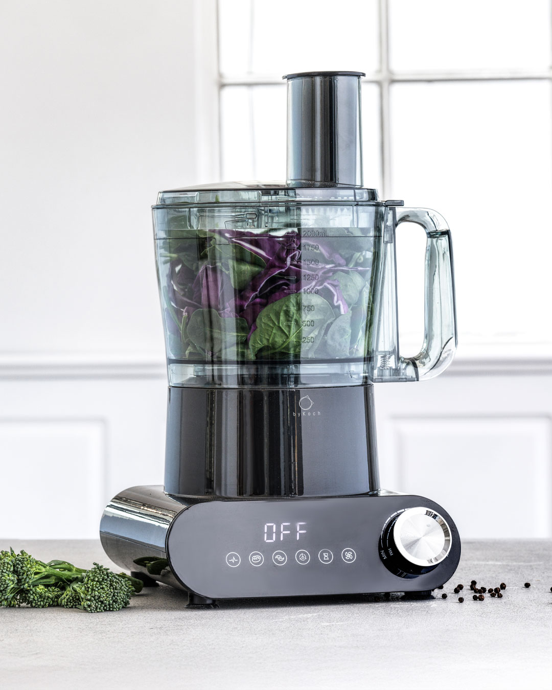 Kraftfuld foodprocessor til det moderne køkken