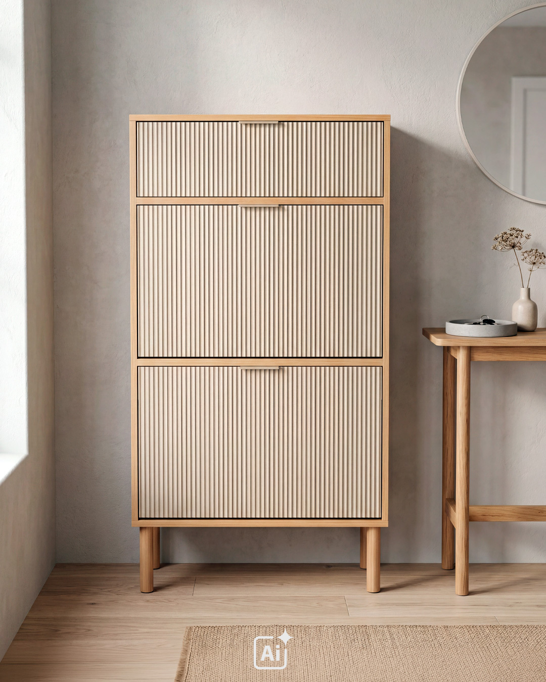 Stilrent skoskab i moderne design
