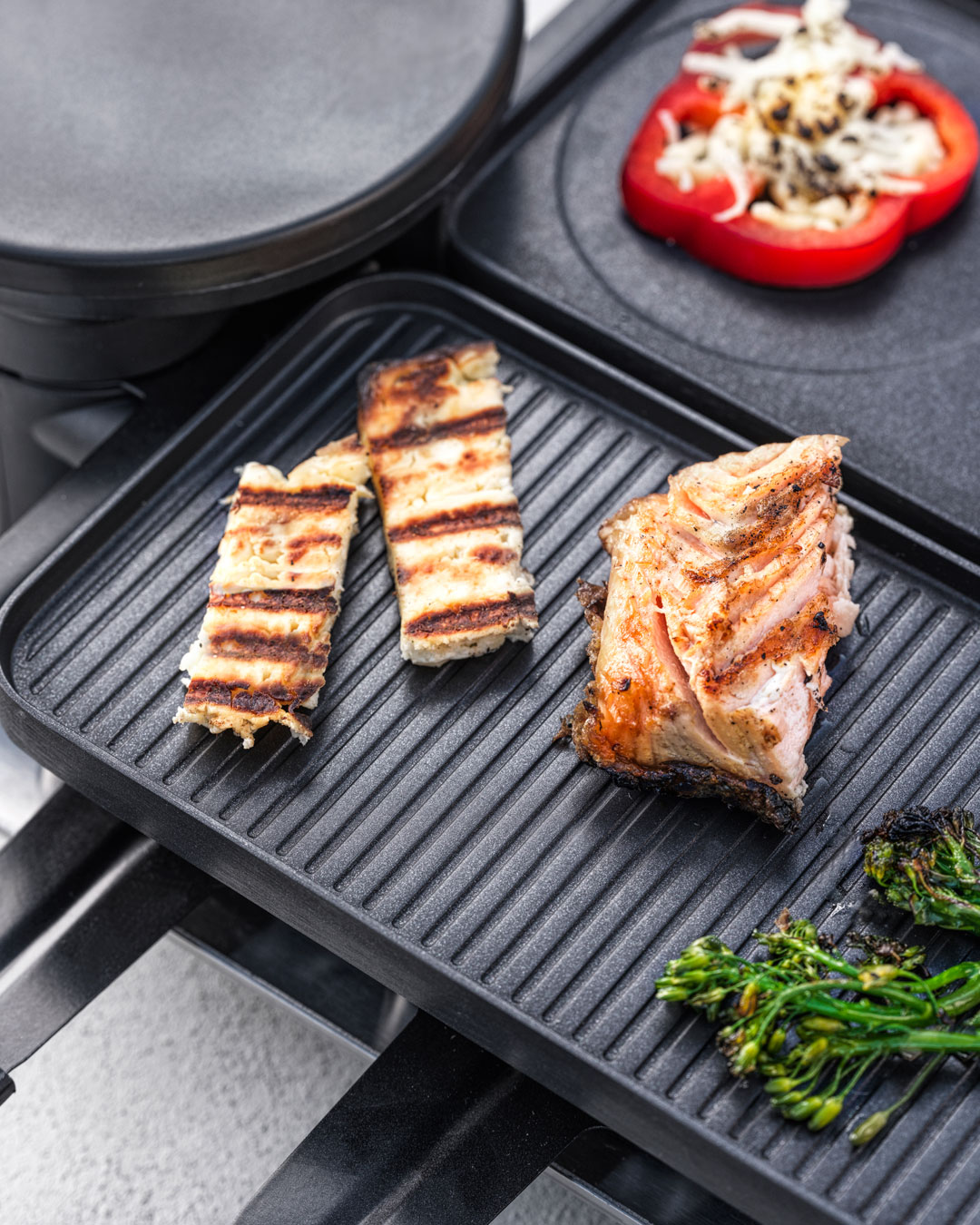 Multiraclette med grill og fleksibel funktion