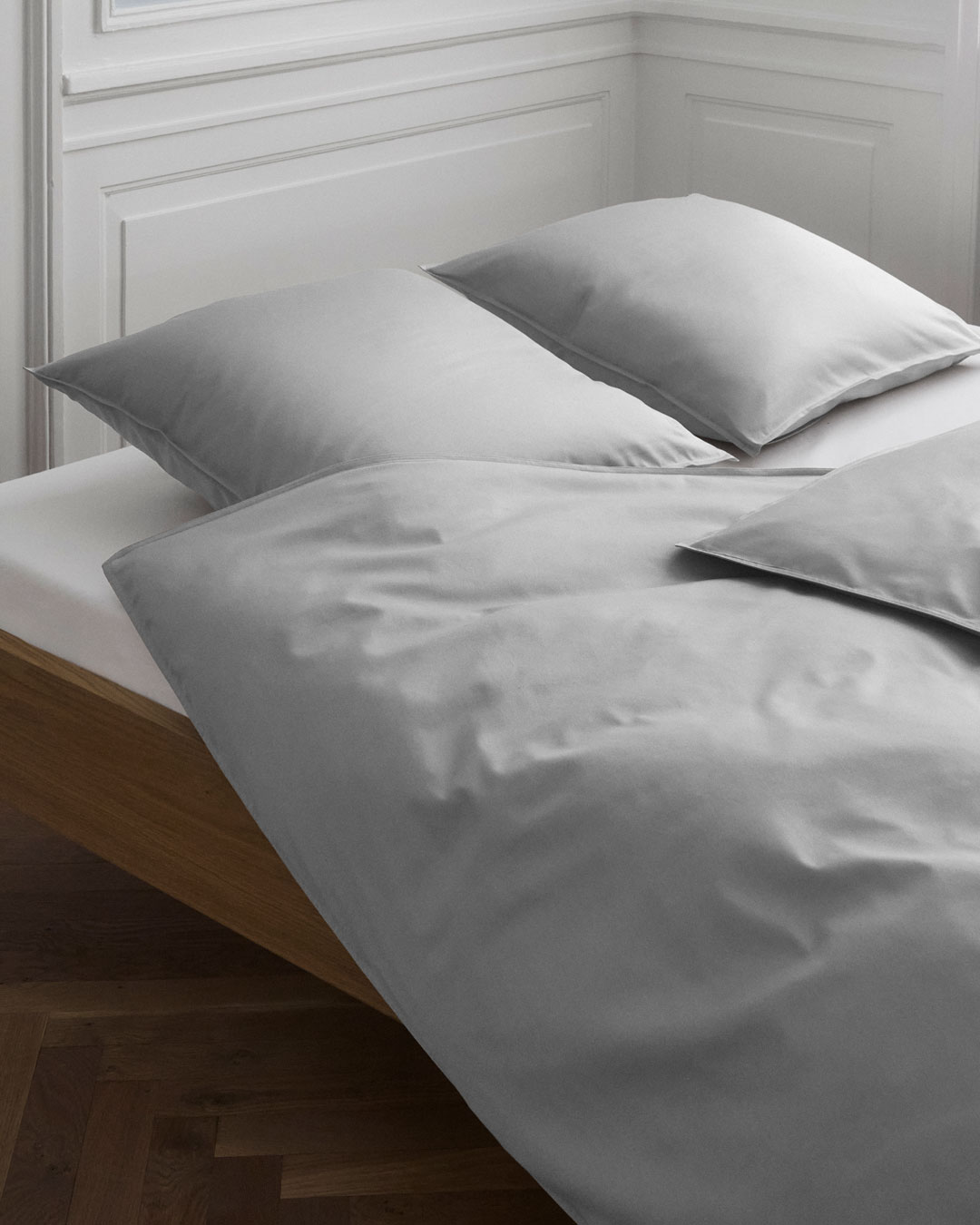 Elegant satinvævet bomuldssengetøj - 2 sæt