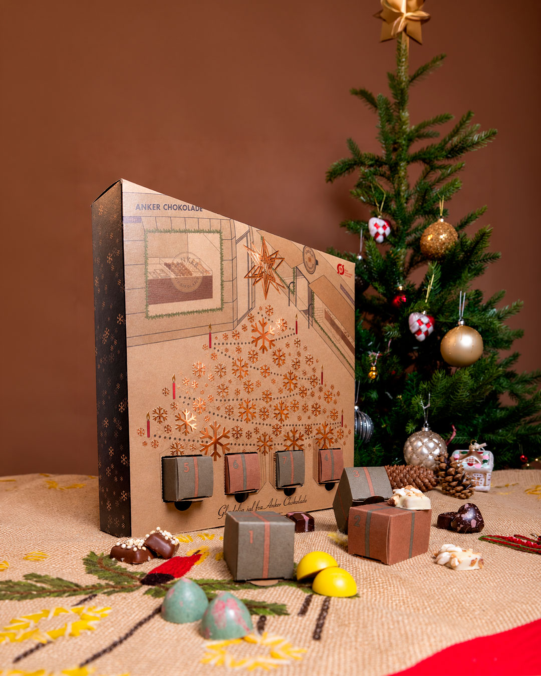 Julekalender med luksuschokolade til to - 520 g