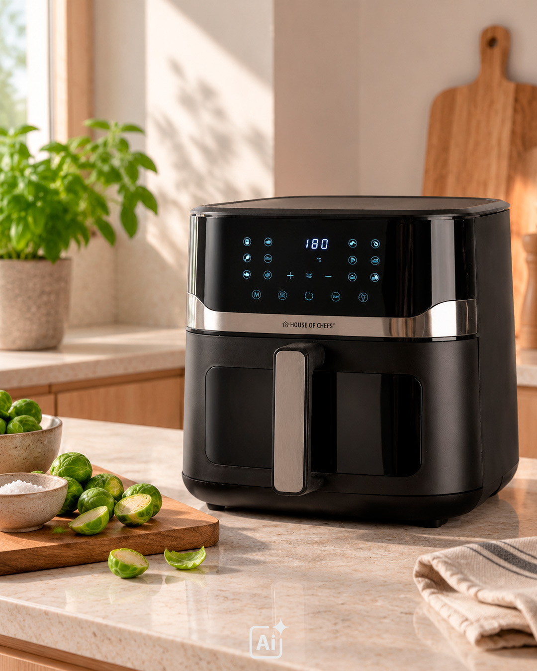 Stor airfryer med høj kapacitet - 10 L