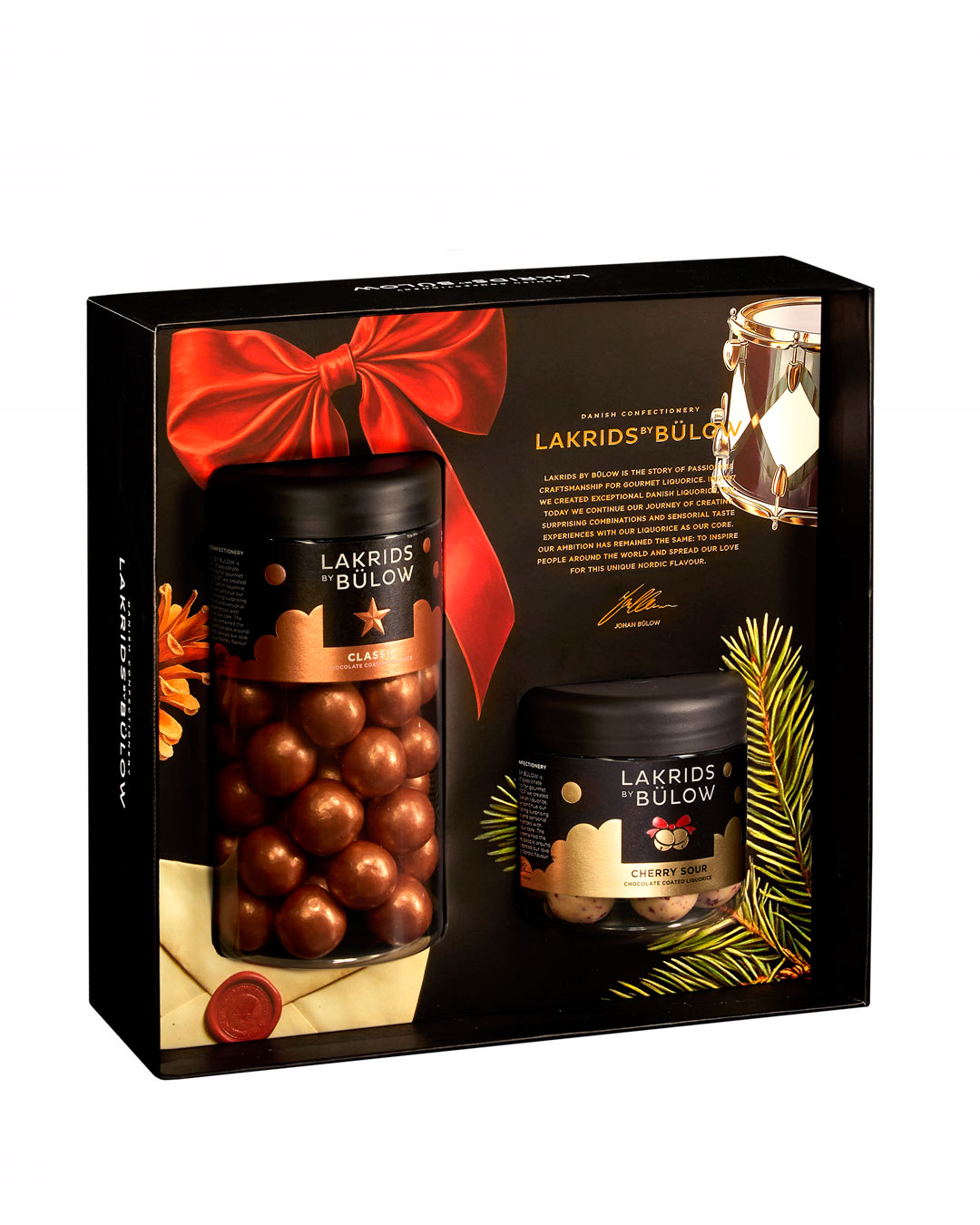 Juleæske med lakrids, karamel og kirsebær - 385 g