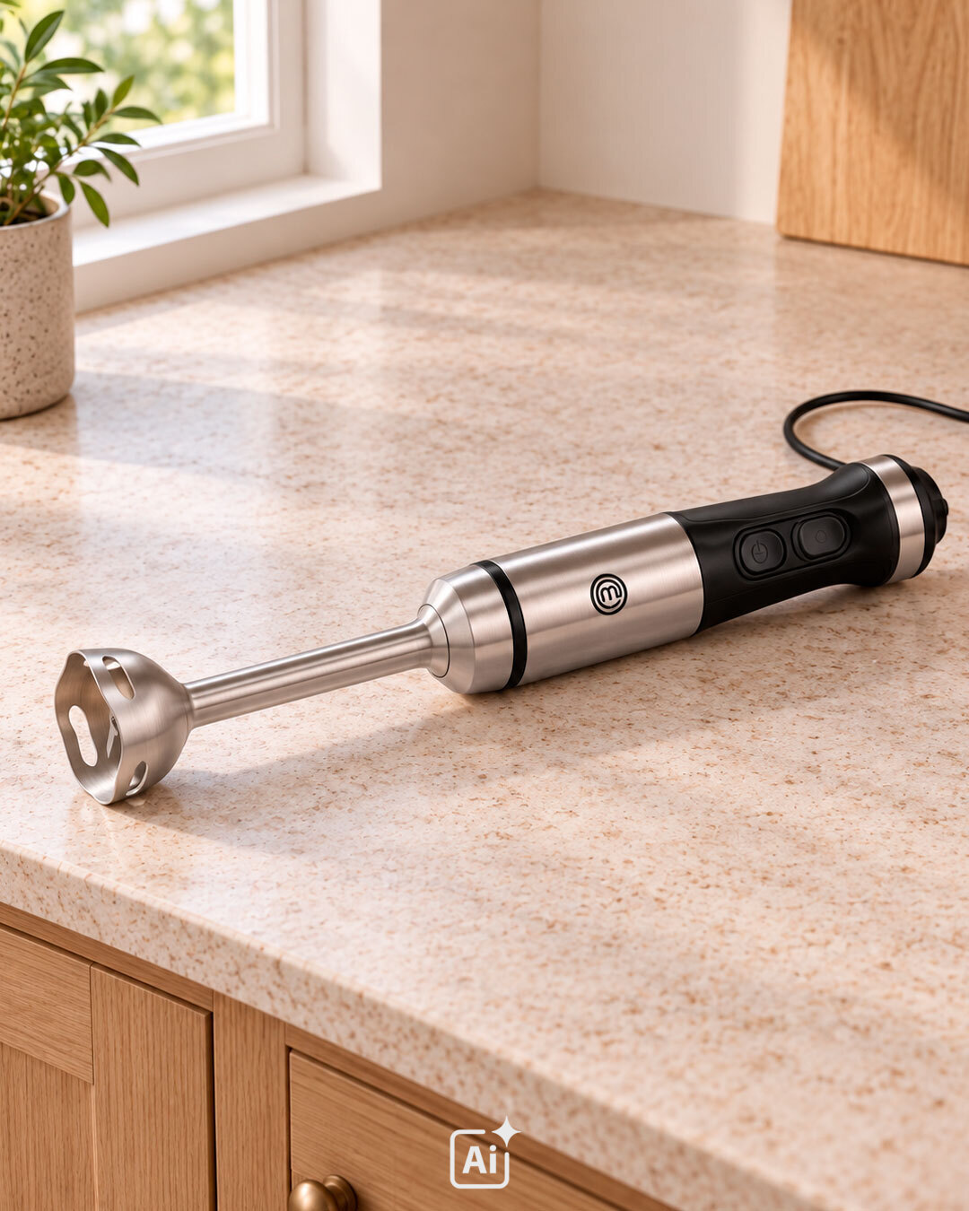 Kraftfull stavmixer i kompakt design
