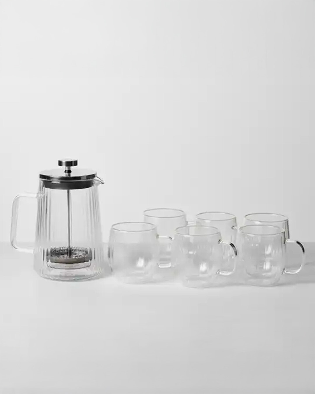 Elegant kaffepressset i glas