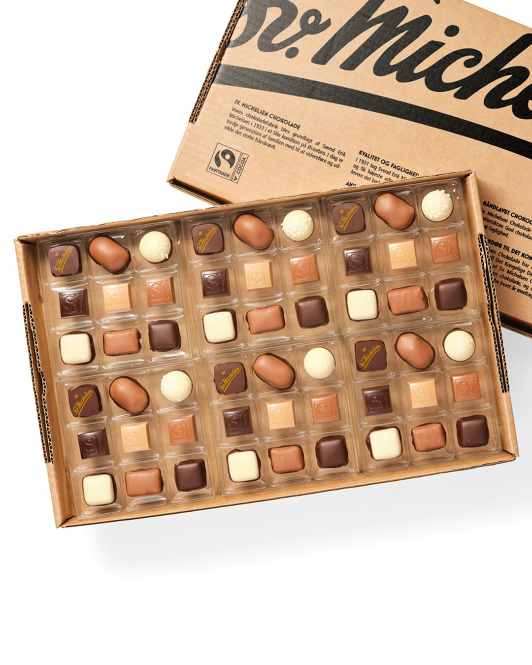Klassisk chokoladeæske med fyldt chokolade - 540 g
