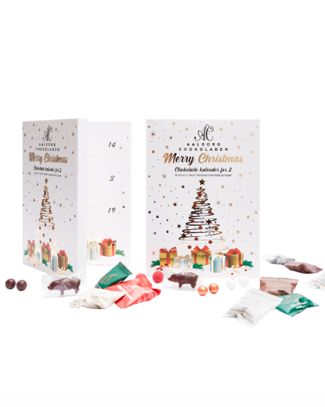 Chokoladejulekalender til 2 personer - 240 g