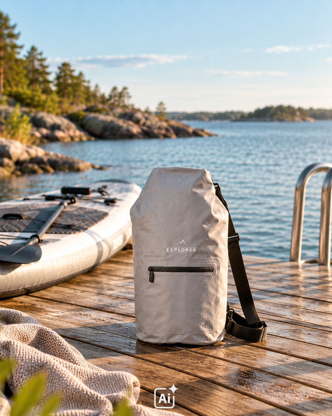 Vattentät drybag för outdoor och äventyr