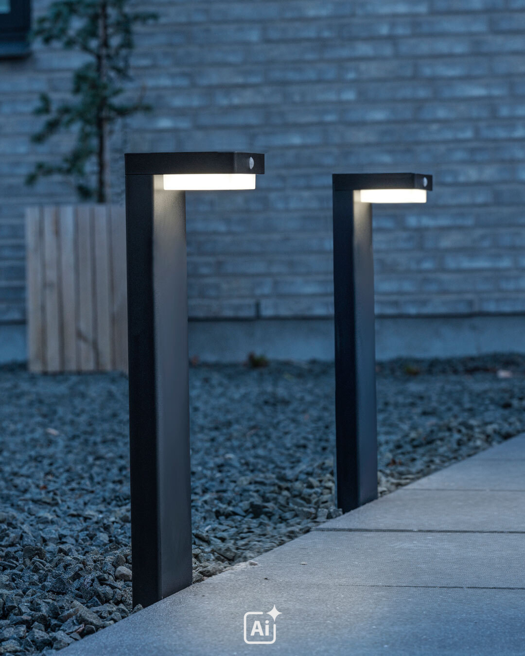 Solcellelamper i dansk design - 2 stk