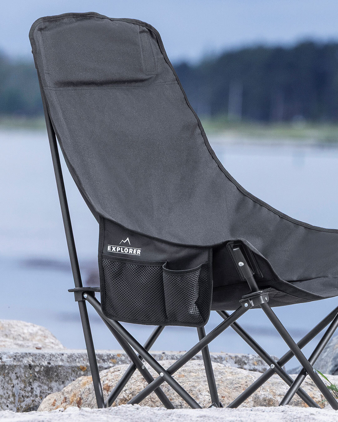 Hopfällbara campingstolar för utomhusbruk - 2 st