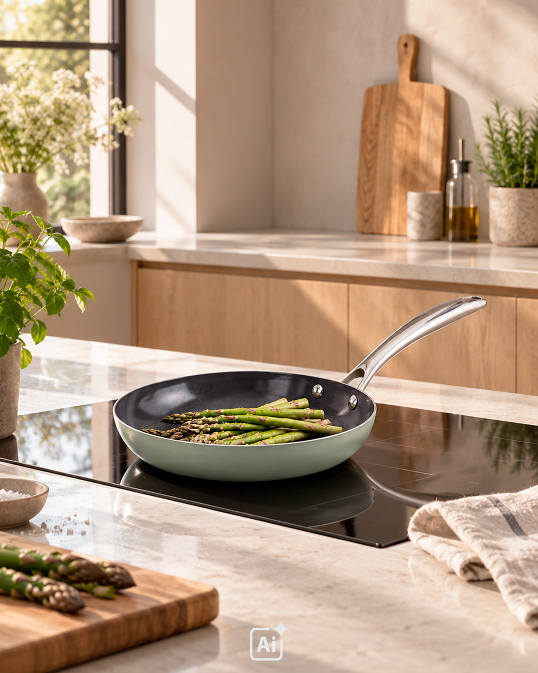 Stegepande i moderne farve og holdbart design - 28 cm
