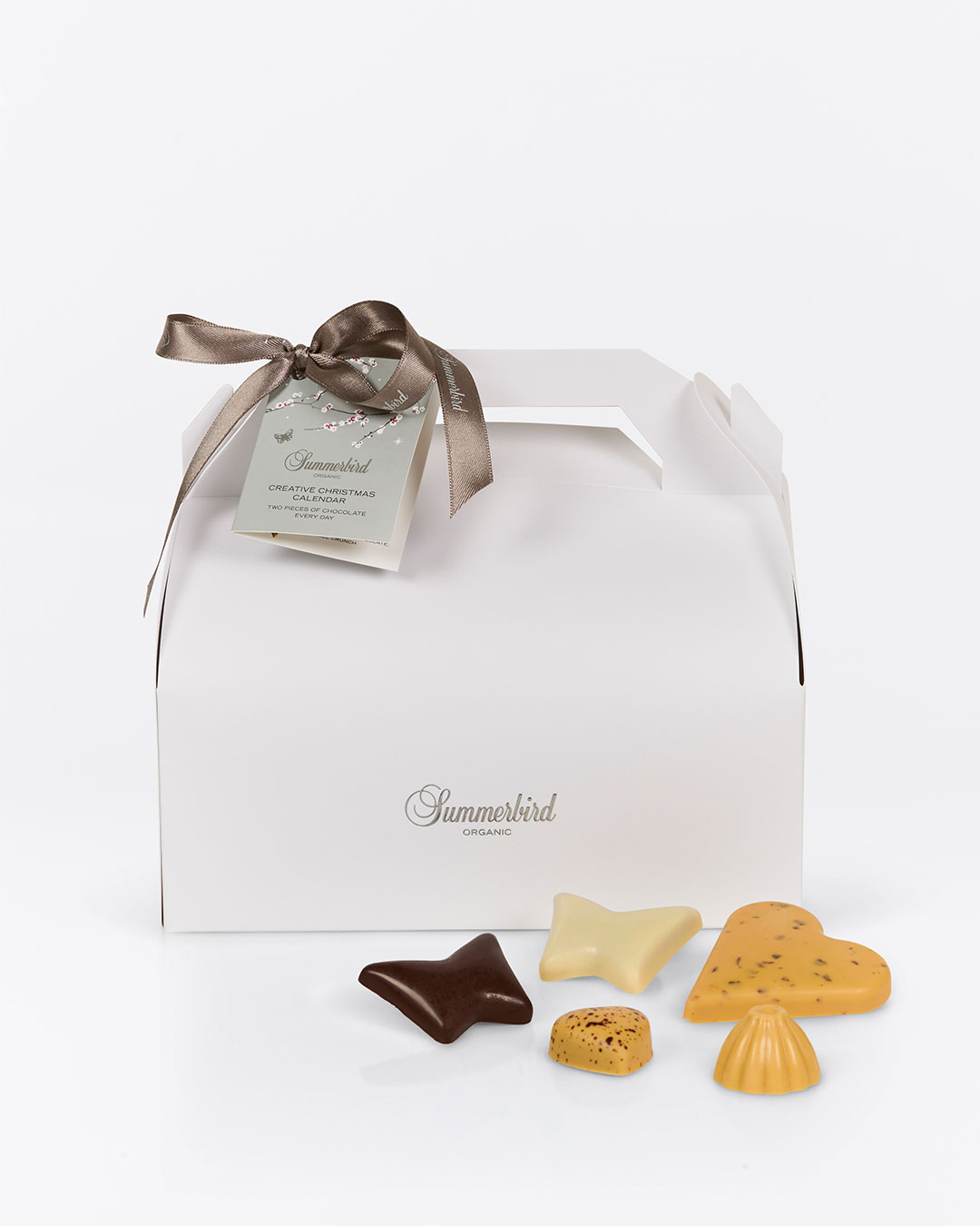 Julekalender med økologisk chokolade - 565 g