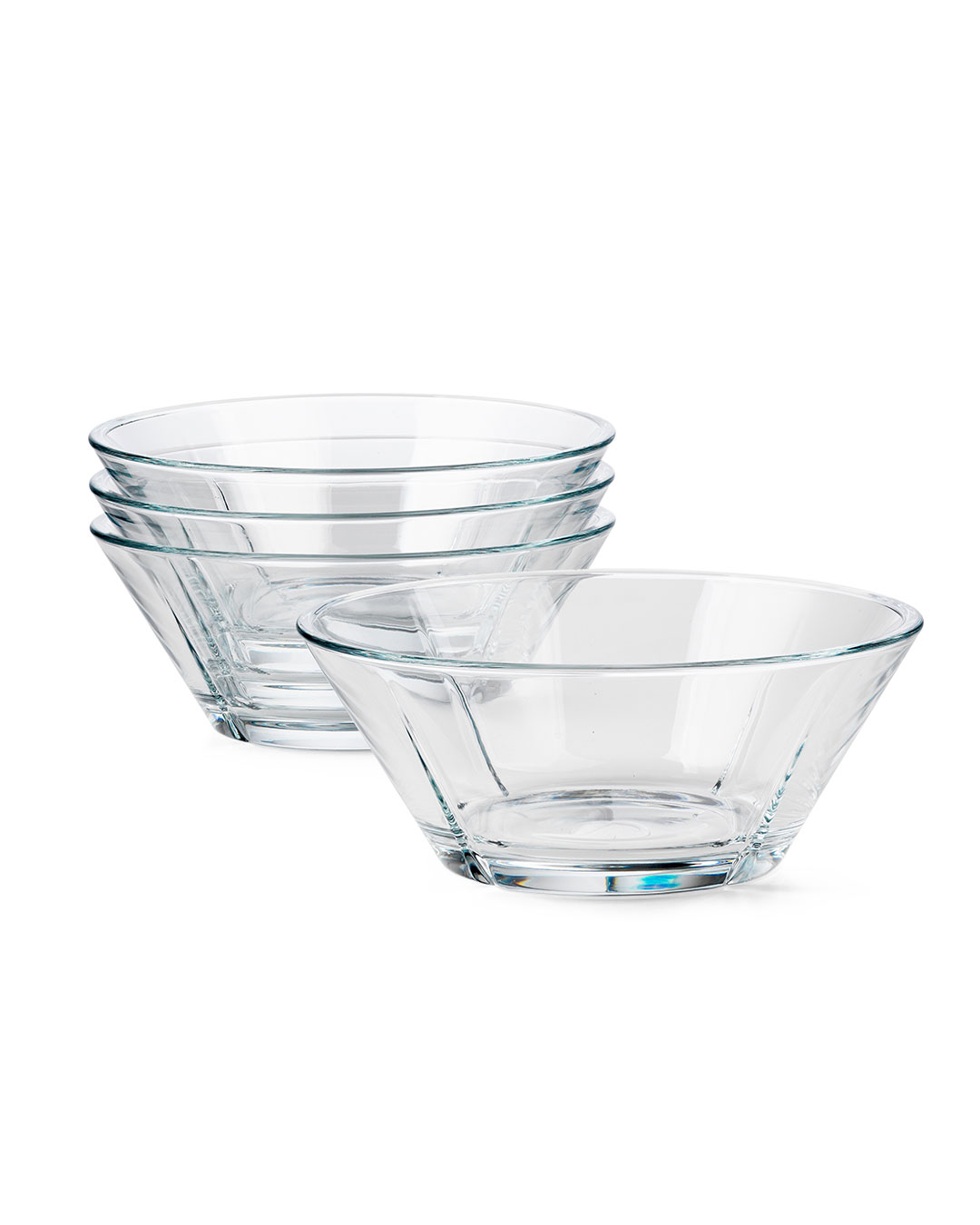 Elegante glasskåle til servering - 4 stk