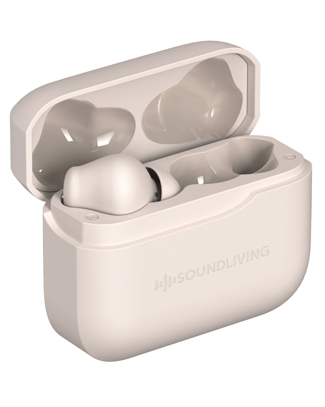 Trådløse earbuds med ANC og lang batteritid