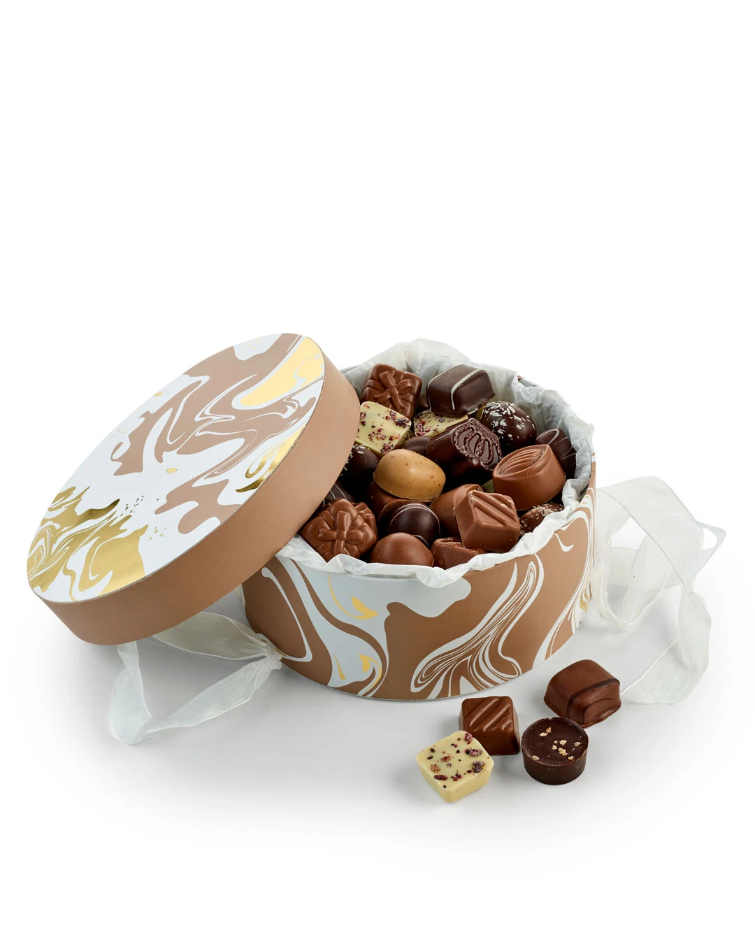 Elegant hatteæske med luksuschokolade - 900 g