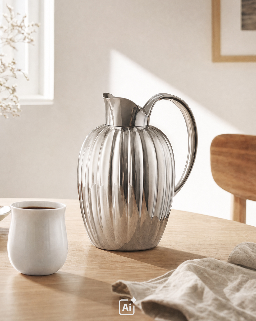 Termokande i ikonisk riflet design - 1 L