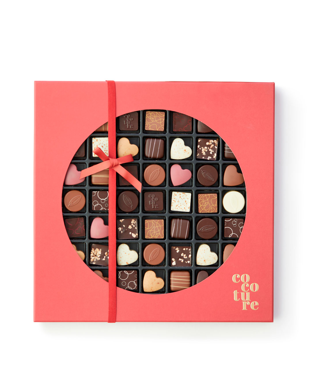 Stor chokoladeæske med fyldte stykker - 440 g